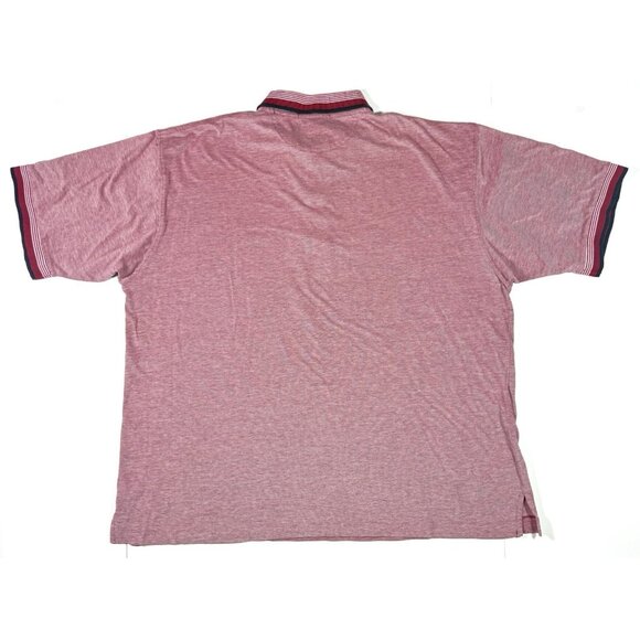 Spyglass Hill Golf Course Polo Shirt Mens Size 2XL Red Knit Trim Made In USA - Picture 3 of 9